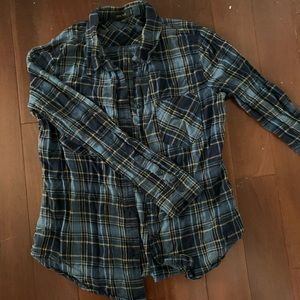 Love tree blue flannel